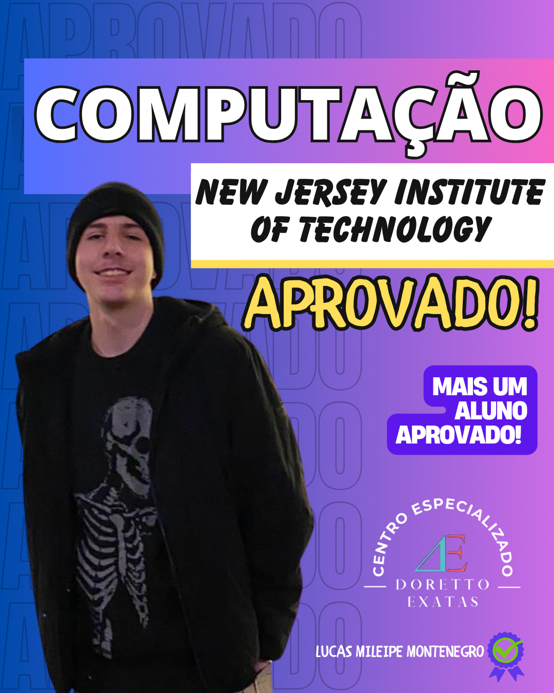 Aprovação em Computação NJIT