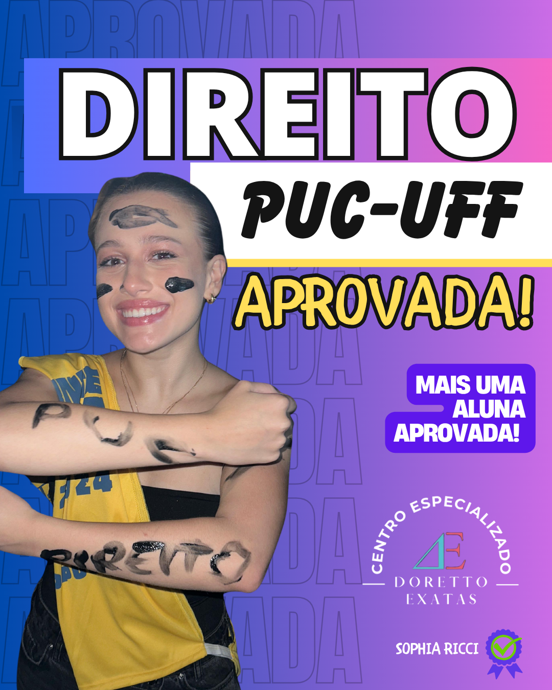 Aprovação em Direito PUC e UFF