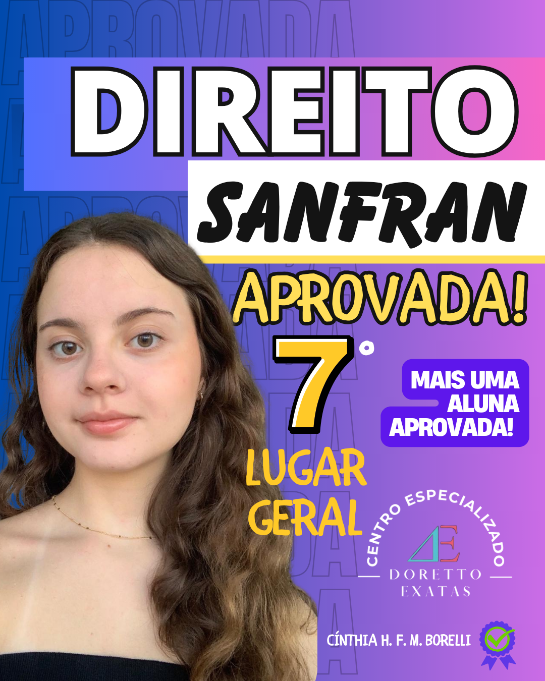 Aprovação em Direito USP SanFran