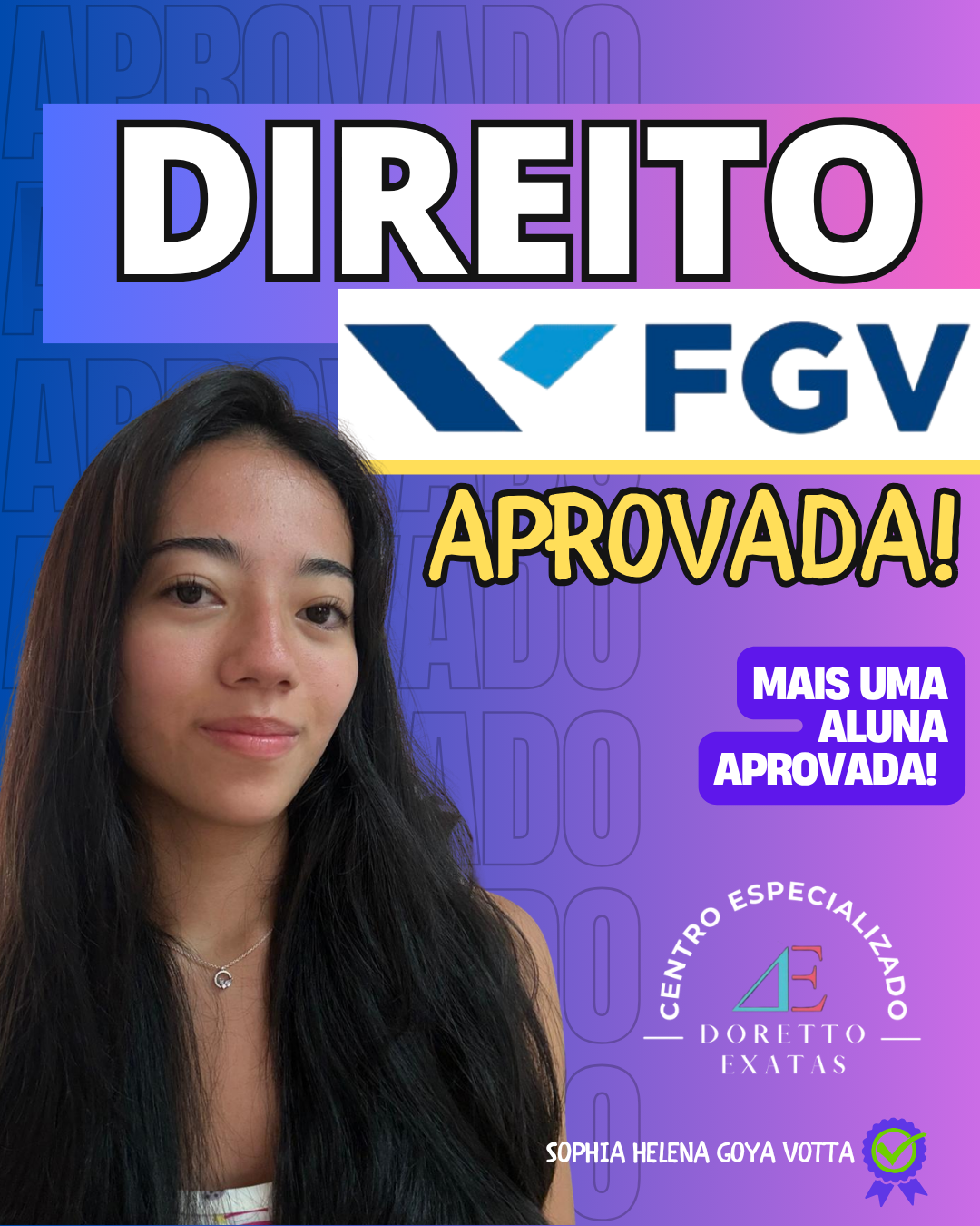 Aprovação em Direito FGV